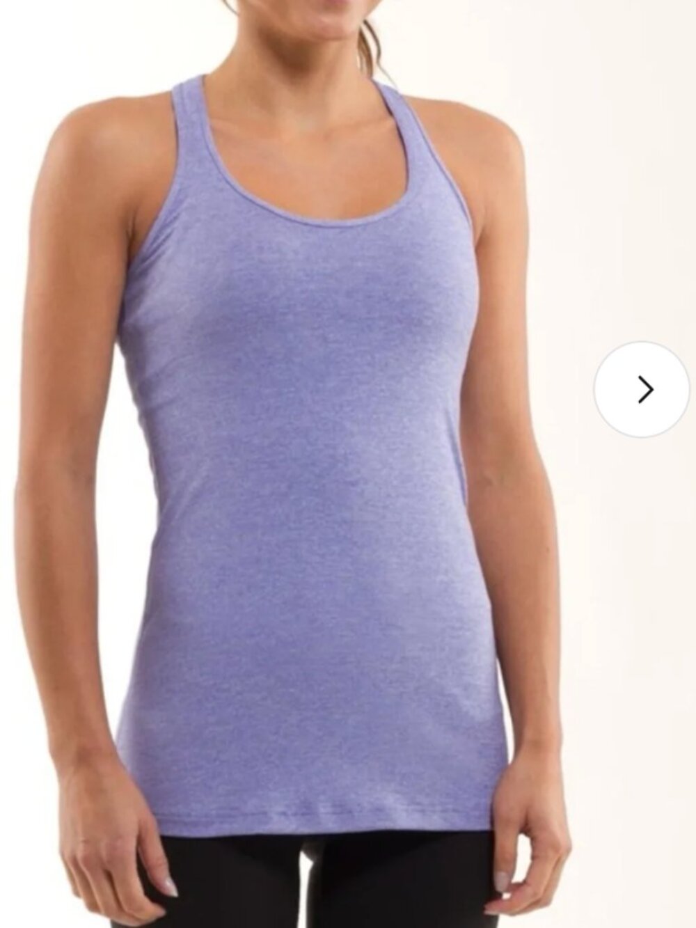 Lululemon Cool Racerback Luxtreme Workout Tank Top in Heathered Purple 4